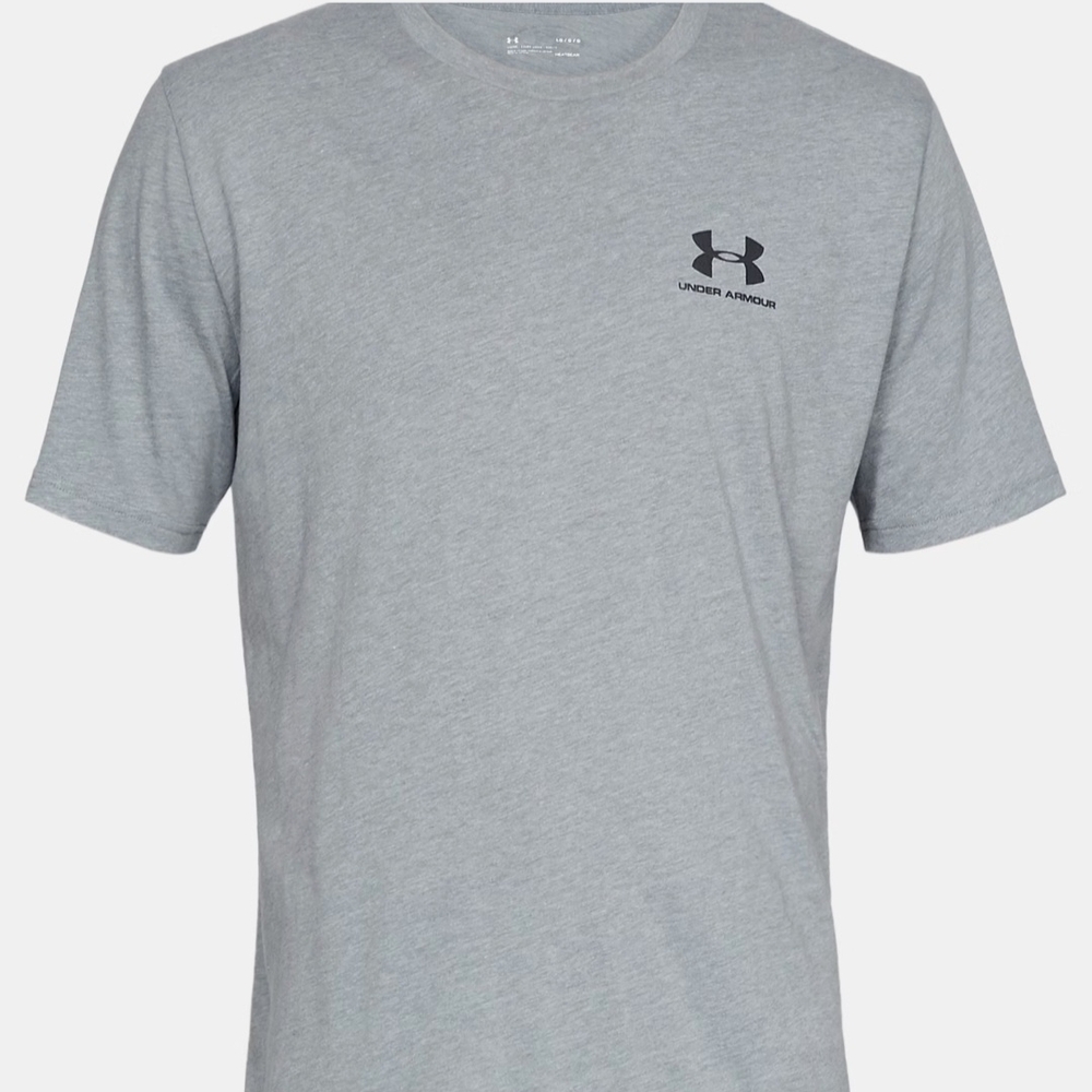 Under Armour Gray Short Sleeve Tee Athletic Fit.  Like New.  Only worn twice